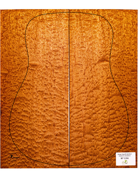 Jeu Guitare Acoustique Sapelli Quilted MB Exclusive Nº134