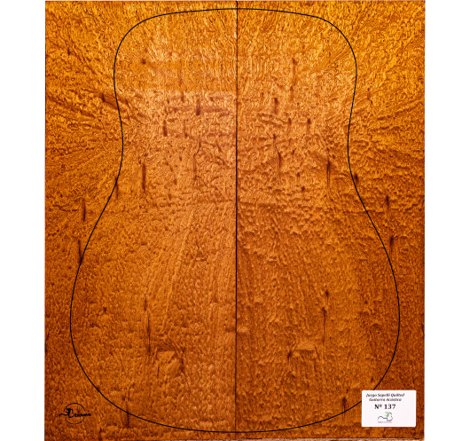 Juego Sapelli Quilted Guitarra Acústica MB Exclusive Nº137