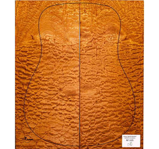 Juego Sapelli Quilted Guitarra Acústica MB Exclusive Nº125