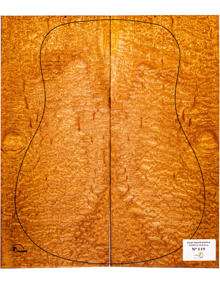 Jeu Guitare Acoustique Sapelli Quilted MB Exclusive Nº119