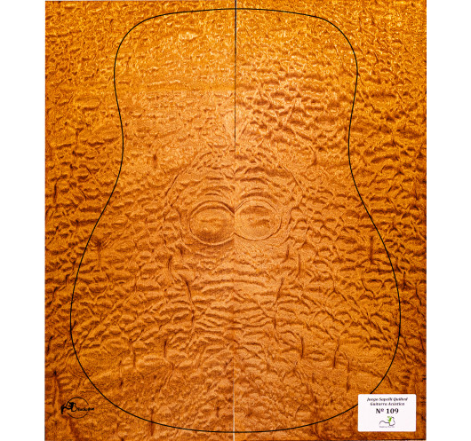 Jeu Guitare Acoustique Sapelli Quilted MB Exclusive Nº109