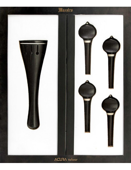 Ebony Tailpiece and 4 Pegs Cello