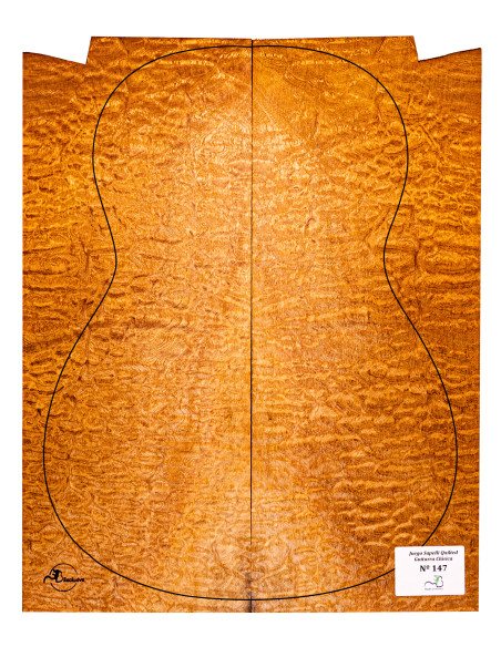 Quilted Sapele Set Nº147 Classical Guitar MB Exclusive