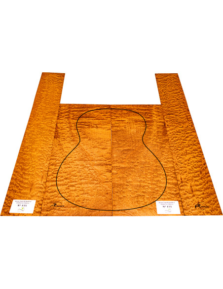 Set Sapelli Quilted Guitarra Clasica MB Exclusive Nr.155 | Maderas Barber