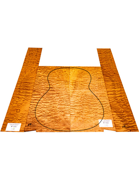 Set Sapelli Quilted Guitarra Clasica MB Exclusive n.154 | Maderas Barber