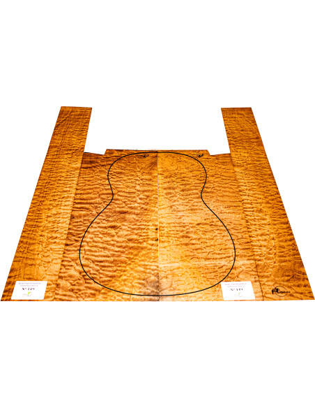 Set Sapelli Quilted Guitarra Clasica MB Exclusive n.149 | Maderas Barber