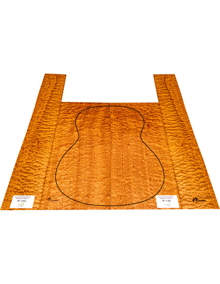 Set Sapelli Quilted Guitarra Clasica MB Exclusive n.146 | Maderas Barber