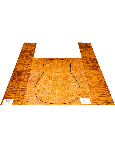 Set Sapelli Quilted Akustikgitarre MB Exclusive Nr.142 | Maderas Barber