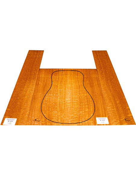 Set Sapelli Quilted chitarra acustica MB Exclusive n.129 | Maderas Barber
