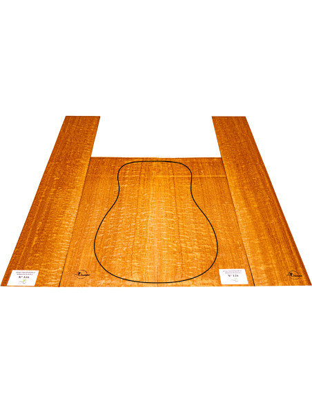 Set Sapelli Quilted Akustikgitarre MB Exclusive Nr.126 | Maderas Barber