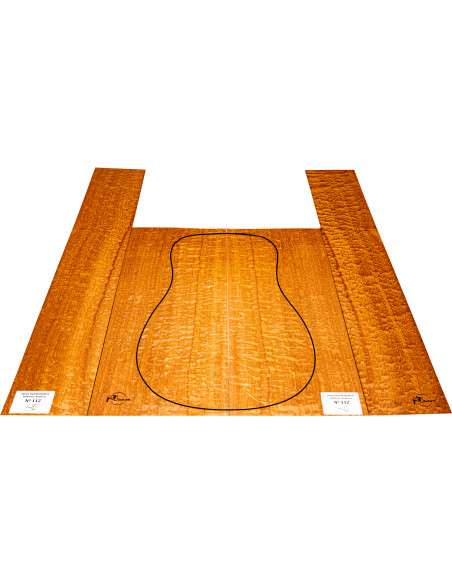 Set Sapelli Quilted Akustikgitarre MB Exclusive Nr.112 | Maderas Barber