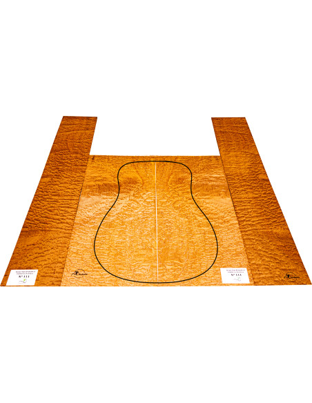 Set Sapelli Quilted Akustikgitarre MB Exclusive Nr.111 | Maderas Barber
