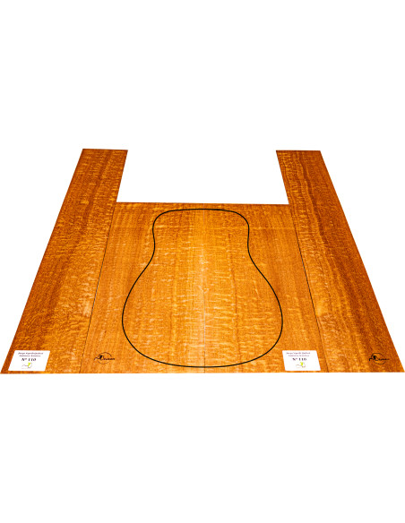 Set Sapelli Quilted Akustikgitarre MB Exclusive Nr.110 | Maderas Barber