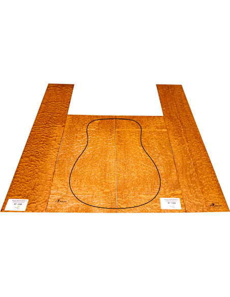 Jeu Guitare Acoustique Sapelli Quilted MB Exclusive Nº108 | Maderas Barber