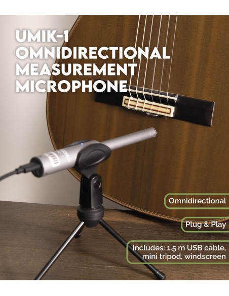 Microphone de Mesure Omnidirectionnel UMIK-1 | Maderas Barber