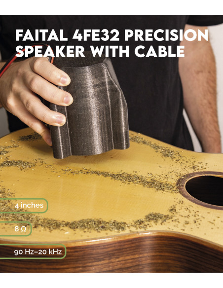 Faital 4FE32 Precision Speaker with Cable | Maderas Barber