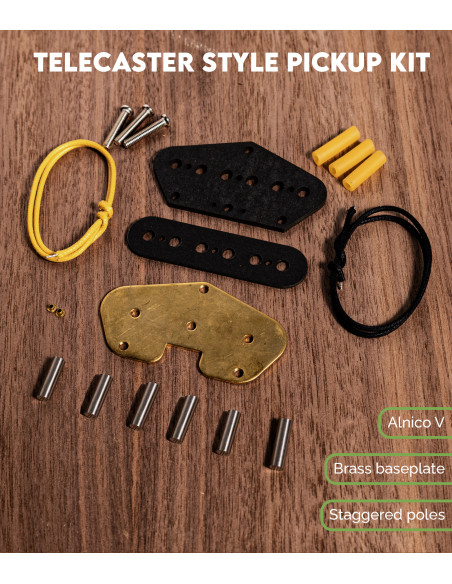 Bridge Pickup Kit for Tele-style Guitar | Maderas Barber