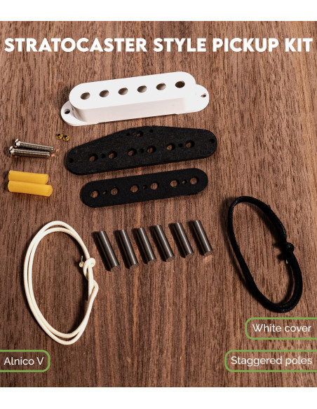 Kit Tonabnehmer para Guitarra Estilo Stratocaster | Maderas Barber
