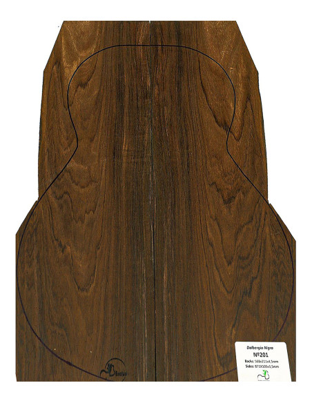 Set Único de Palo Santo de Río n. 201 chitarra classica MB Exclusive