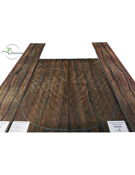 Set Malaysian Blackwood chitarra acustica MB Exclusive n.185| Maderas Barber