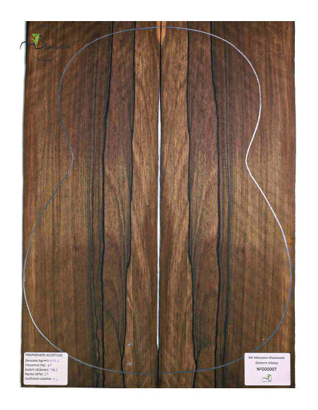 Jeu Malaysian Blackwood MB Exclusive Nº173 Guitare Classique|Maderas Barber