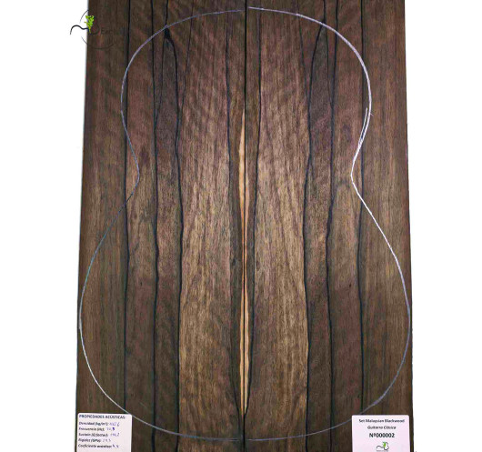 Set Malaysian Blackwood Konzertgitarre MB Exclusive Nr.168 | Maderas Barber