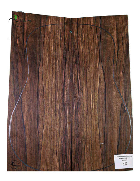 Jeu Malaysian Blackwood Guitare Acoustique MB Exclusive Nº157 |Maderas Barber