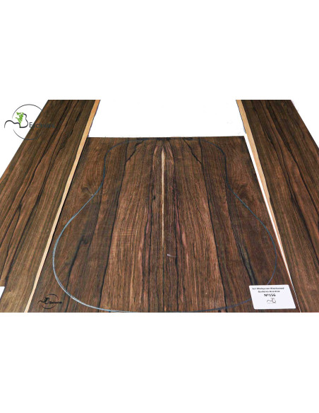 Jeu Malaysian Blackwood Guitare Acoustique MB Exclusive Nº156 |Maderas Barber