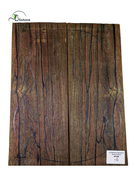 Jeu Malaysian Blackwood Guitare Classique MB Exclusive Nº100 | Pièces Uniques