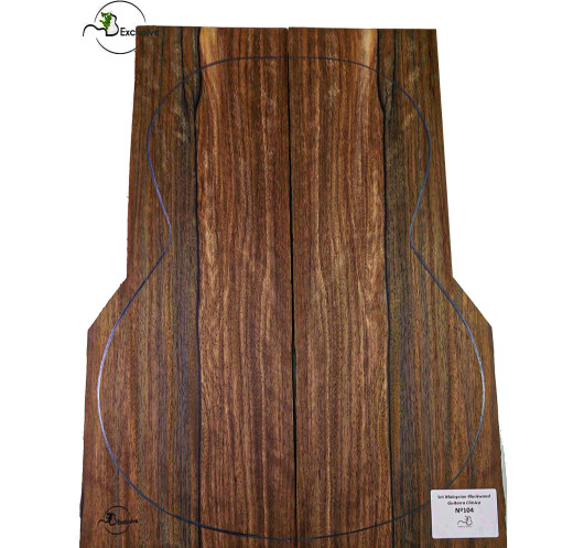 Jeu Malaysian Blackwood Guitare Classique MB Exclusive Nº104 | Pièces Uniques