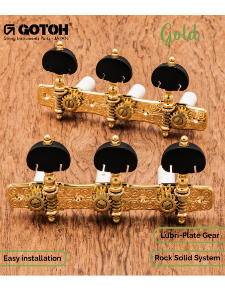 Clavijero Gotoh Oro 35G510P/KB Guitarra Clásica | Maderas Barber