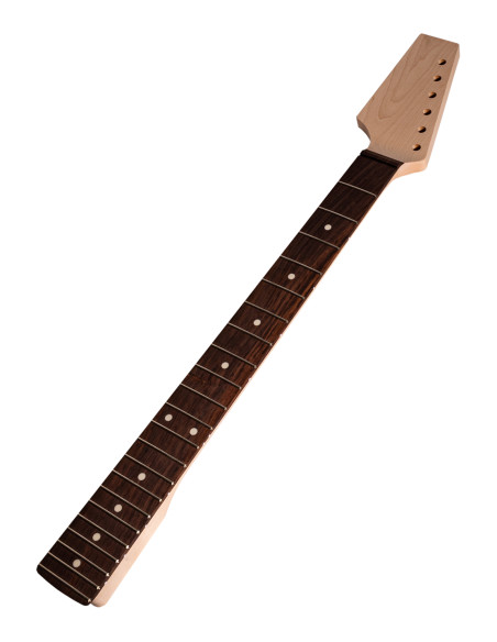 Mástil Hosco HNK-12/22TL Tipo Stratocaster Arce y Palo Santo de la India Para Zurdos
