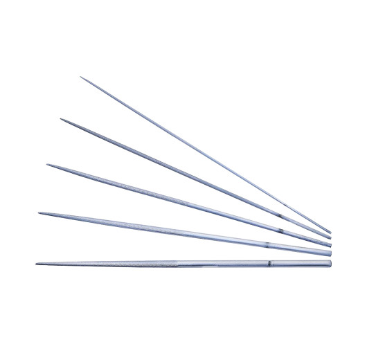 Hosco TL-BF5LR Non-Clog Coated Round Files Set of 5