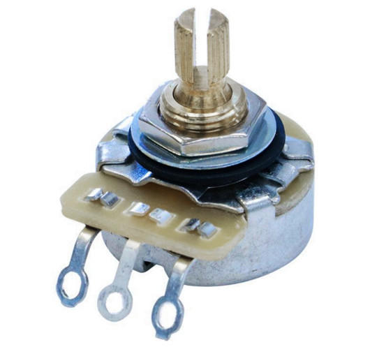 CTS U.S.A. standard bushing 250 K audio potentiometer | Maderas