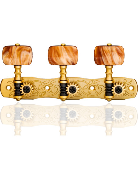 Mécaniques Gotoh 35G1800/1R-SBC5 - Laiton Poli - Boutons Cuivre Nacré
