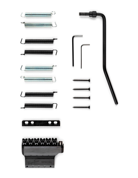 Trémolo Vega-Trem VT1 Special Standard Negro para Guitarra Tipo ST | Maderas Barber