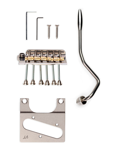 Vega-Trem VT2ND Teletrem Classic Chrome Tremolo for Telecaster-Style Guitars | Maderas Barber