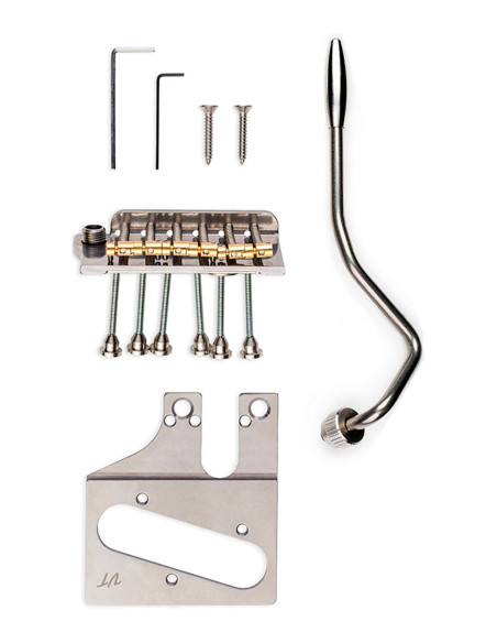 Trémolo Vega-Trem VT2ND Teletrem Modern Cromo para Guitarra Tipo Telecaster | Maderas Barber