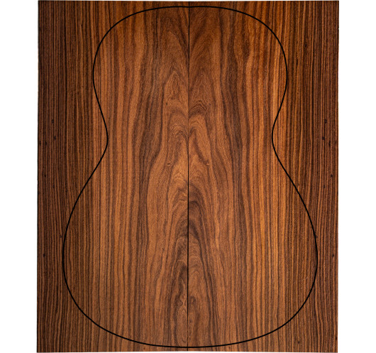 Santos Rosewood FSC 100% B back set for classical guitar with uniform, stable grain