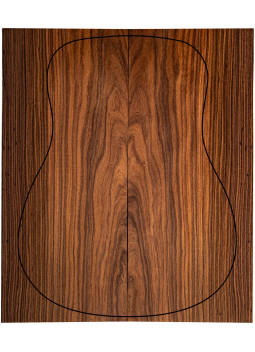 Fondos de Pau Ferro FSC 100% 2ª para guitarra acústica con veta uniforme y color estable