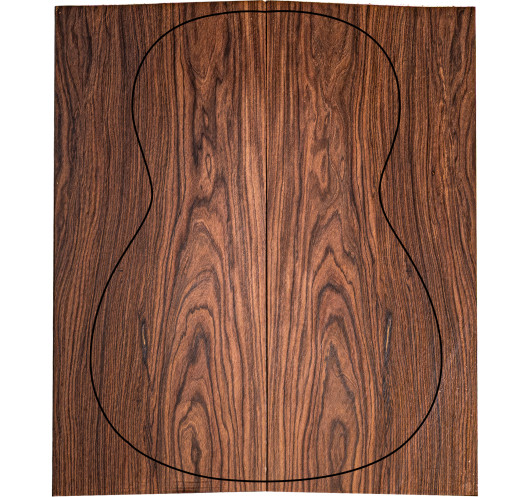 Fondos de Pau Ferro FSC 100% 2ª para guitarra acústica con veta uniforme y color estable