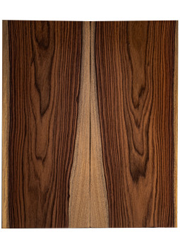 Drop top en Santos Rosewood FSC 100% pour guitare et basse électriques avec grain marqué et figure naturelle