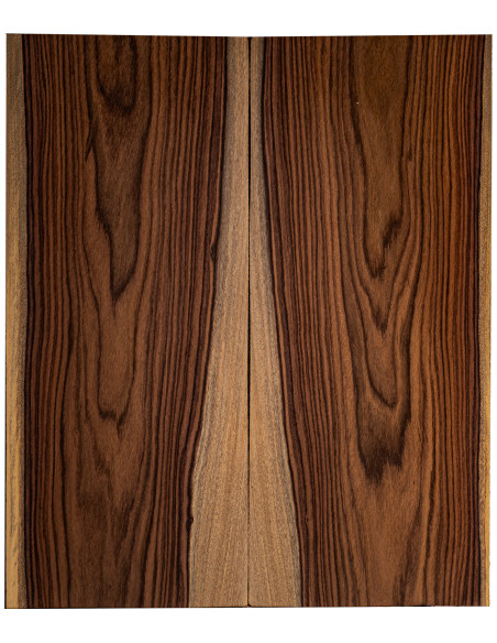 Santos Rosewood FSC 100% drop top for electric guitar and bass with marked grain and natural figuring