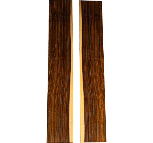 Aros de Pau Ferro FSC 100% 1ª para guitarra acústica con veta equilibrada y figura natural moderada