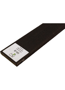 Touche en ébène ondé 720x75x9 mm MB Exclusive N°3, détail du grain ondé