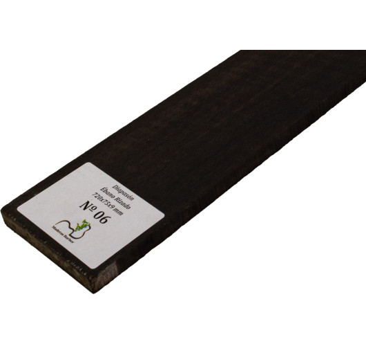 Diapasón de Ébano Rizado 720x75x9 mm MB Exclusive Nº6, detalle del rizo natural