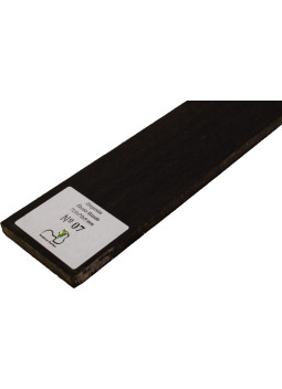 Diapasón de Ébano Rizado 720x75x9 mm MB Exclusive Nº7, detalle del rizo natural