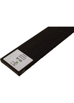 Touche en ébène ondé 720x75x9 mm MB Exclusive N°9, détail du grain ondé
