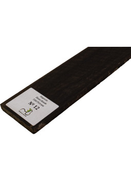 Touche en ébène ondé 720x75x9 mm MB Exclusive N°12, détail du grain ondé