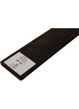 Diapasón de Ébano Rizado 720x75x9 mm MB Exclusive Nº14, detalle del rizo natural